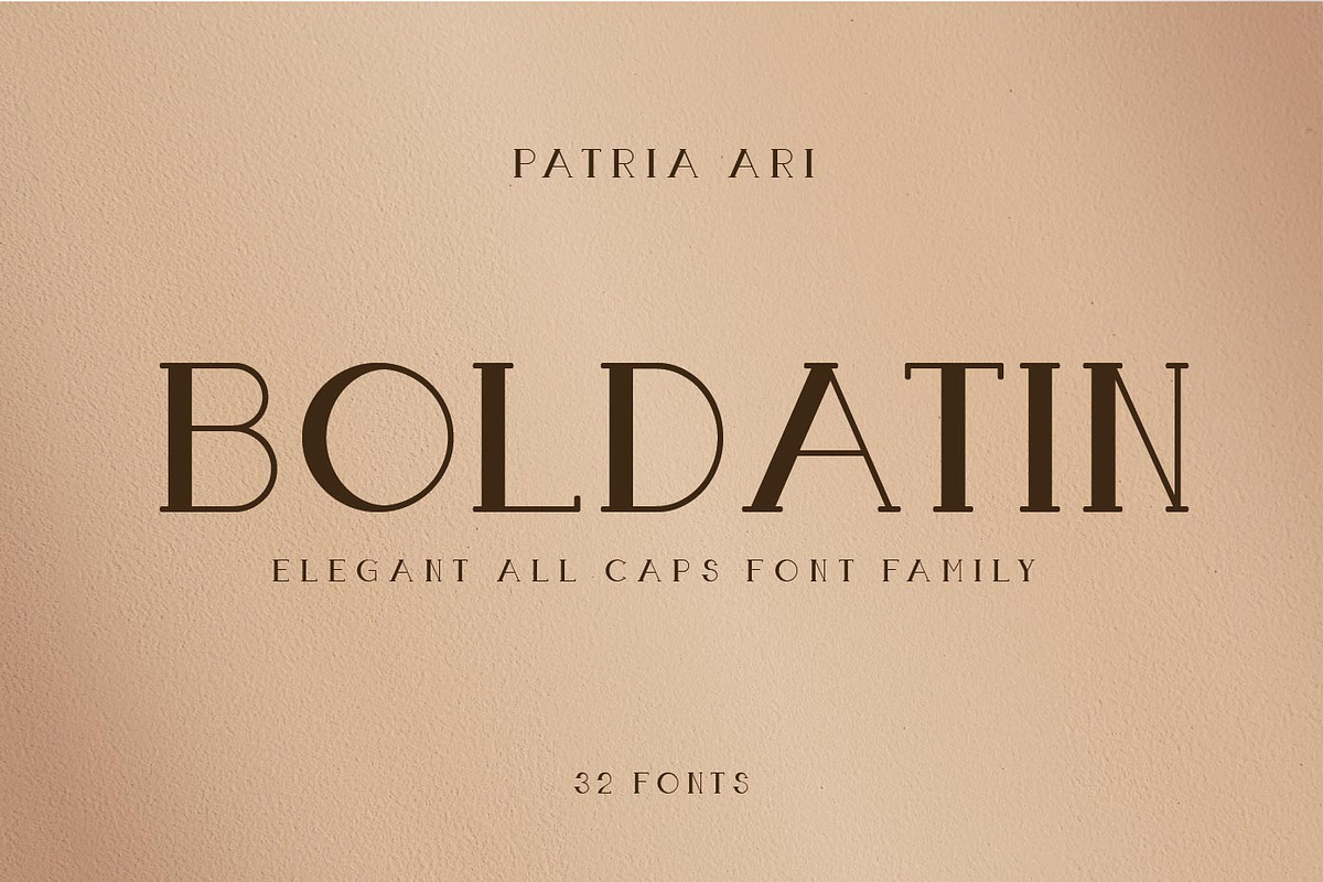50% OFF Boldatin Font Family, a Slab Serif Font by Patria Ari (P4tcreativa) (Photo 1 of 12)