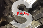 Brute Sans Font Packet, a Sans Serif Font by Wiescher Design (Thumbnail 6 of 6)