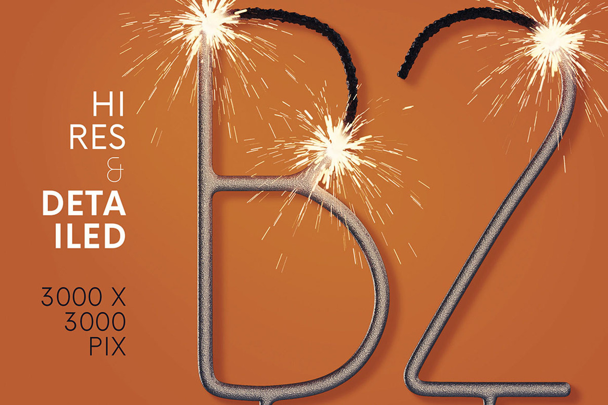 Sparks - 3D Lettering, a Graphic by MIIM (Photo 5 of 9)