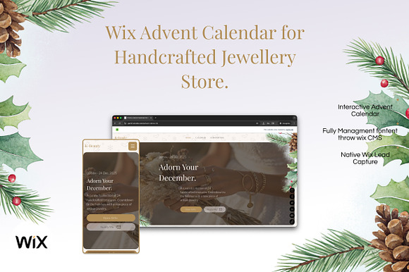 Wix Advent Calendar for Jewelry Shop preview 3