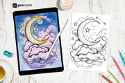 Coloring Pages For Adults and Kids, a Decorative Illustration by AlineArtStore (Thumbnail 5 of 9)