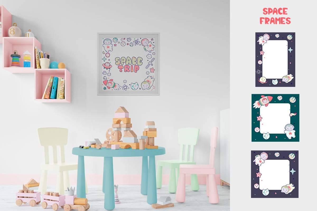 Space Cat - cute characters, a Decorative Illustration by LaVika (Photo 8 of 9)