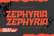 Zephyria - This is a Display Font, a Sans Serif Font by Gassstype (Thumbnail 1 of 8)