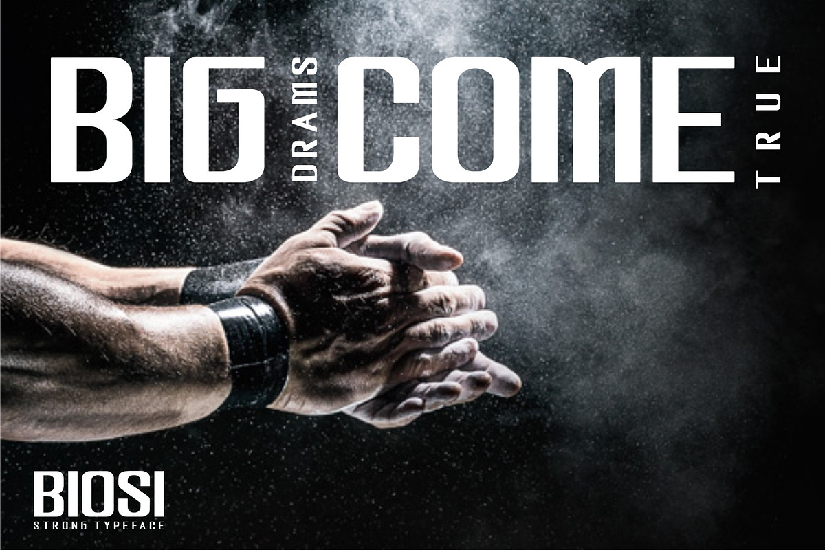 BIOSI typeface preview 2