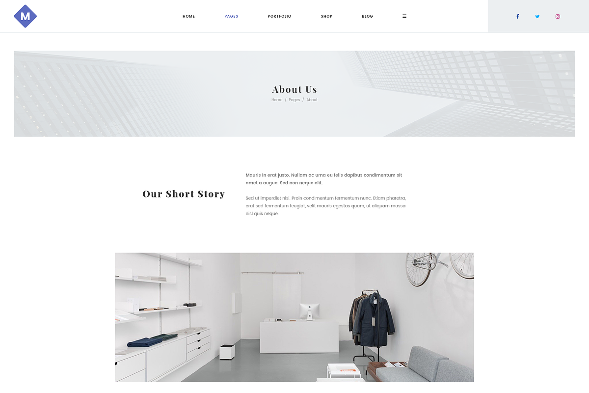 M - Minimal PSD Portfolio Template, a Landing Page Template by bigpsfan's SHOP (Photo 20 of 24)