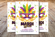 Mardi Gras Carnival Invitation/Flyer, a Flyer Template by Madhabi Studio (Thumbnail 1 of 5)