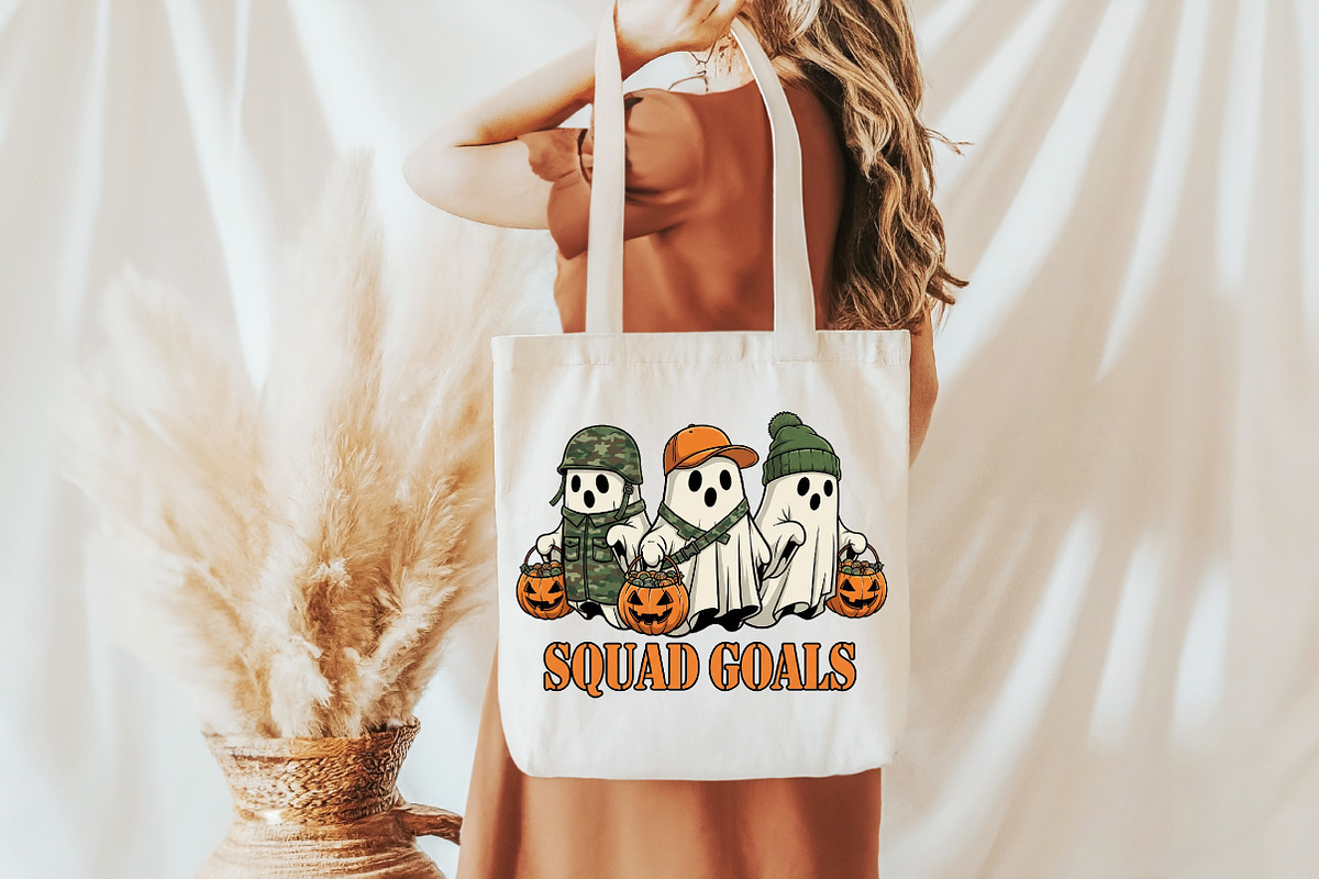 Camo Ghosts Halloween Sublimation, an Illustration by DreamCafeArt (Photo 4 of 6)