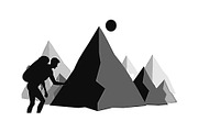 Rock Climbing Silhouette Bundle, an Object Graphic by Designs_River (Thumbnail 2 of 16)