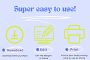 Ecommerce Sticker Canva Templates, a Stationery Template by Hell Yeah Designs (Thumbnail 3 of 4)