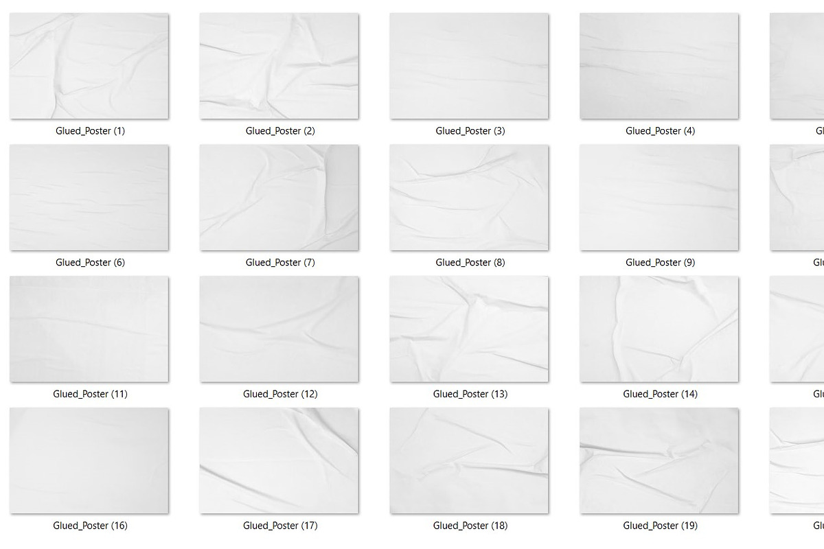 20 Glued Poster Textures HQ, a Texture Graphic by CCPreset