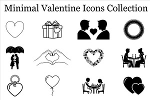 Valentine Line Art Clipart Bundle, a Graphic by musafir_fashion