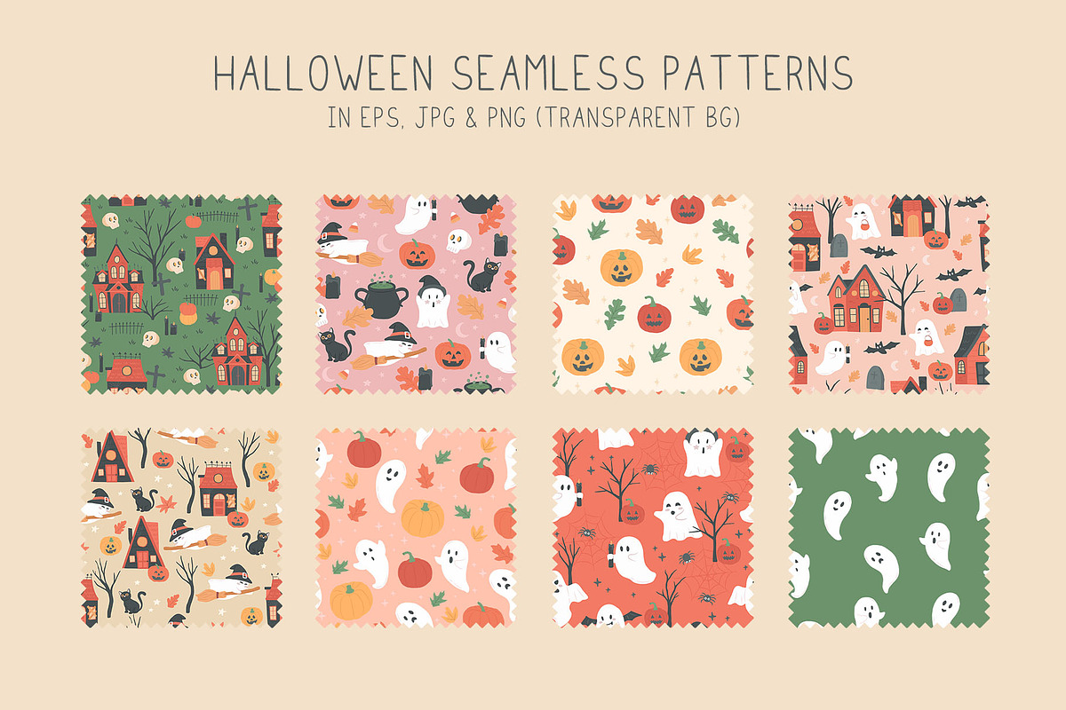 Fun Halloween Village Illustrations, a Background Graphic by CreativeChristiana (Photo 5 of 11)