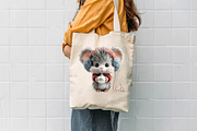 Christmas Mouse Clipart Set, a Seasonal Illustration by CreationArt (Thumbnail 7 of 7)