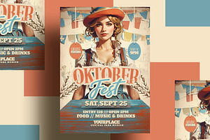 Oktoberfest Flyer Template, a Print Template by Rome B Creation