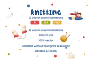Knitting Icon Illustration, a Work Illustration by Artnivora.Std (Thumbnail 3 of 4)