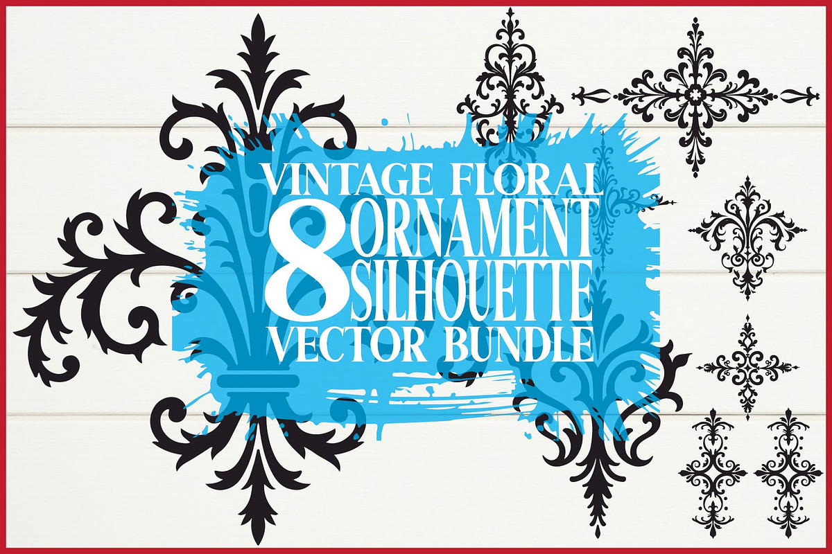Classic Ornament Silhouette Vector S, an Illustration by Gfx_Store (Photo 1 of 9)