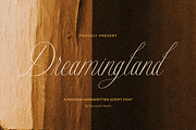 Dreamingland, a Script Font by Essentials Studio (Thumbnail 1 of 6)