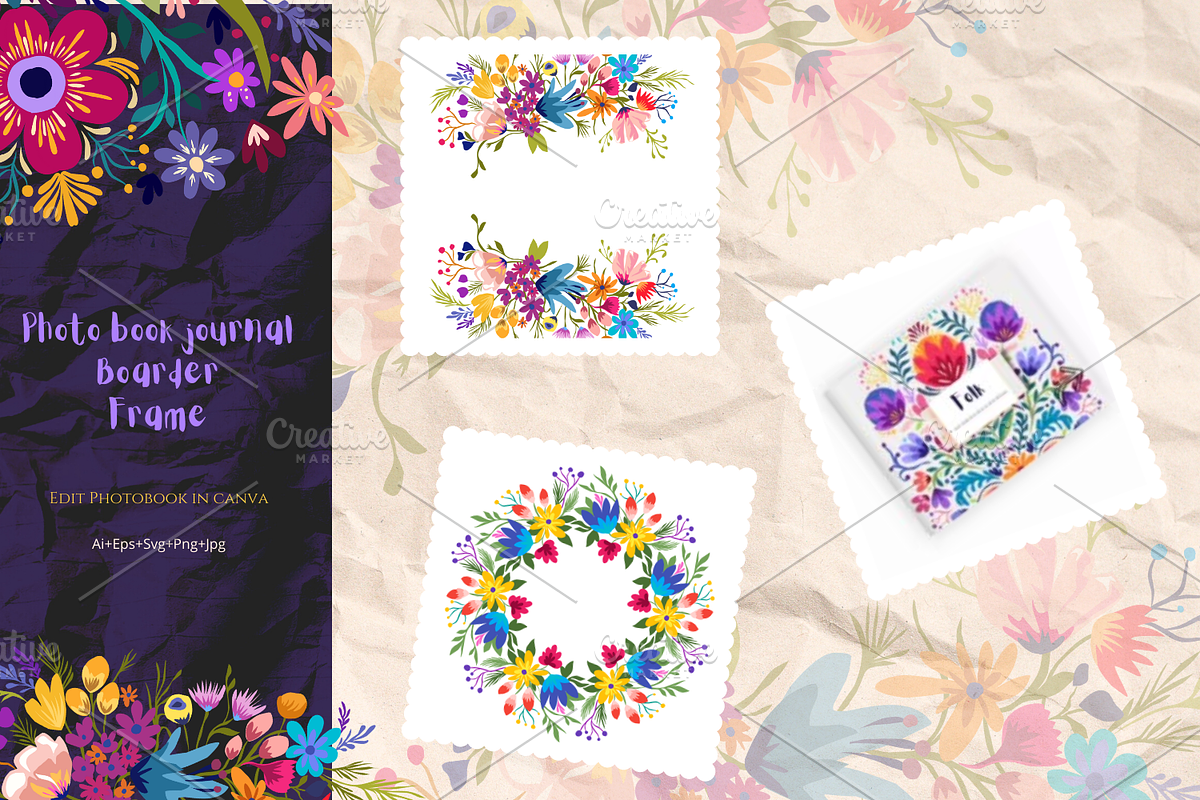 Folk Art | Garden Theme, a Texture Illustration by ArtstudioByKhushbu (Photo 3 of 11)