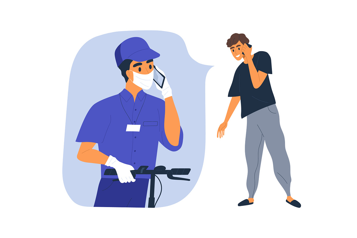 Contactless delivery, a Person Illustration by Good Studio (Photo 3 of 3)