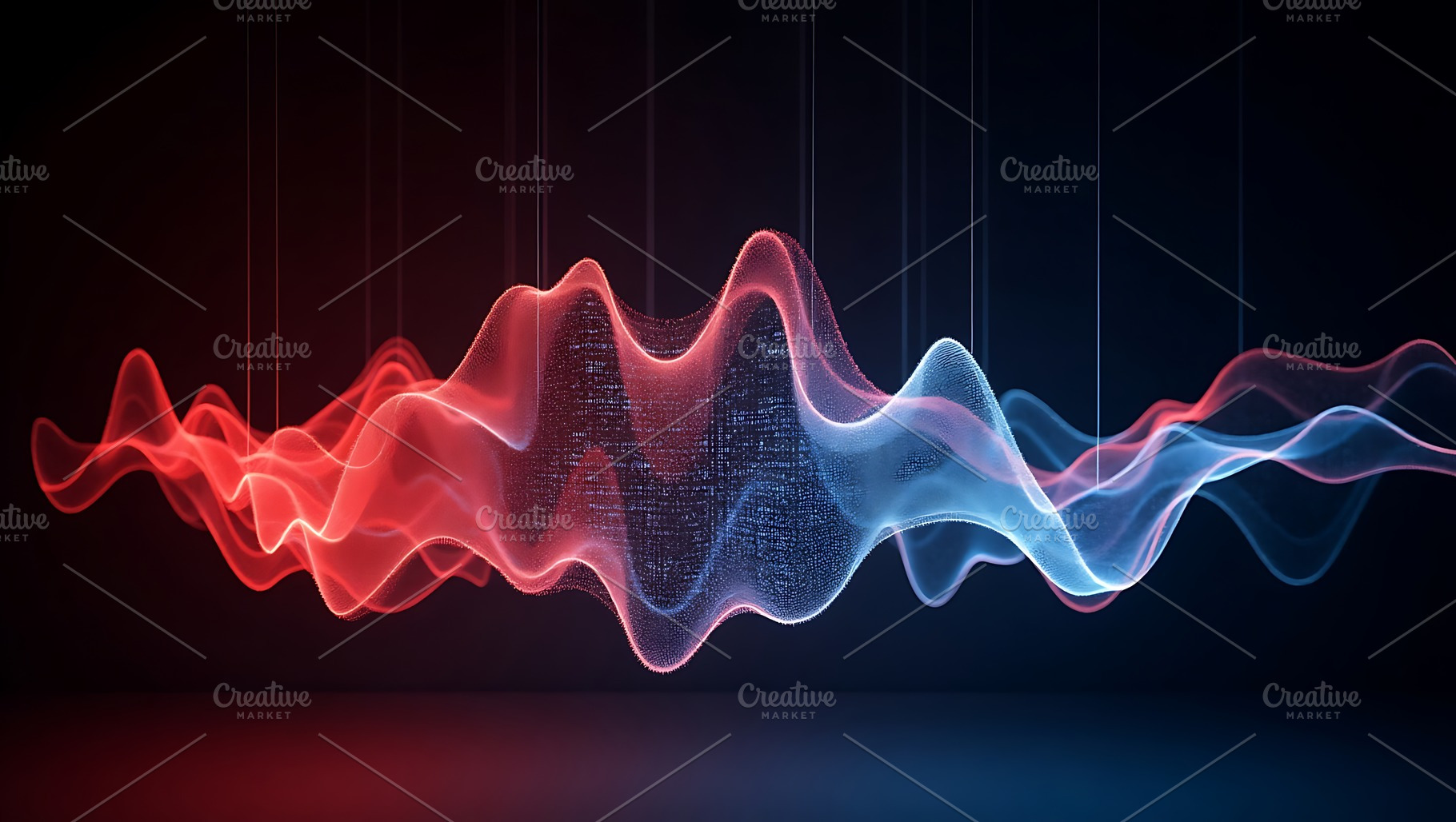 Abstract sound wave visualization, an Abstract Photo by Artonix