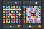 Match3 Gems Puzzle Game Assets Pack, an Object Graphic by Lianella's Shop (Thumbnail 2 of 5)