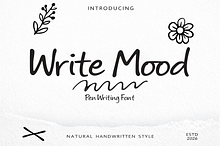 Write Mood is a natural handwritten