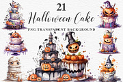 Halloween Cake Spooky Baking Clipart, a Seasonal Illustration by Rabbit Heart (Thumbnail 1 of 10)