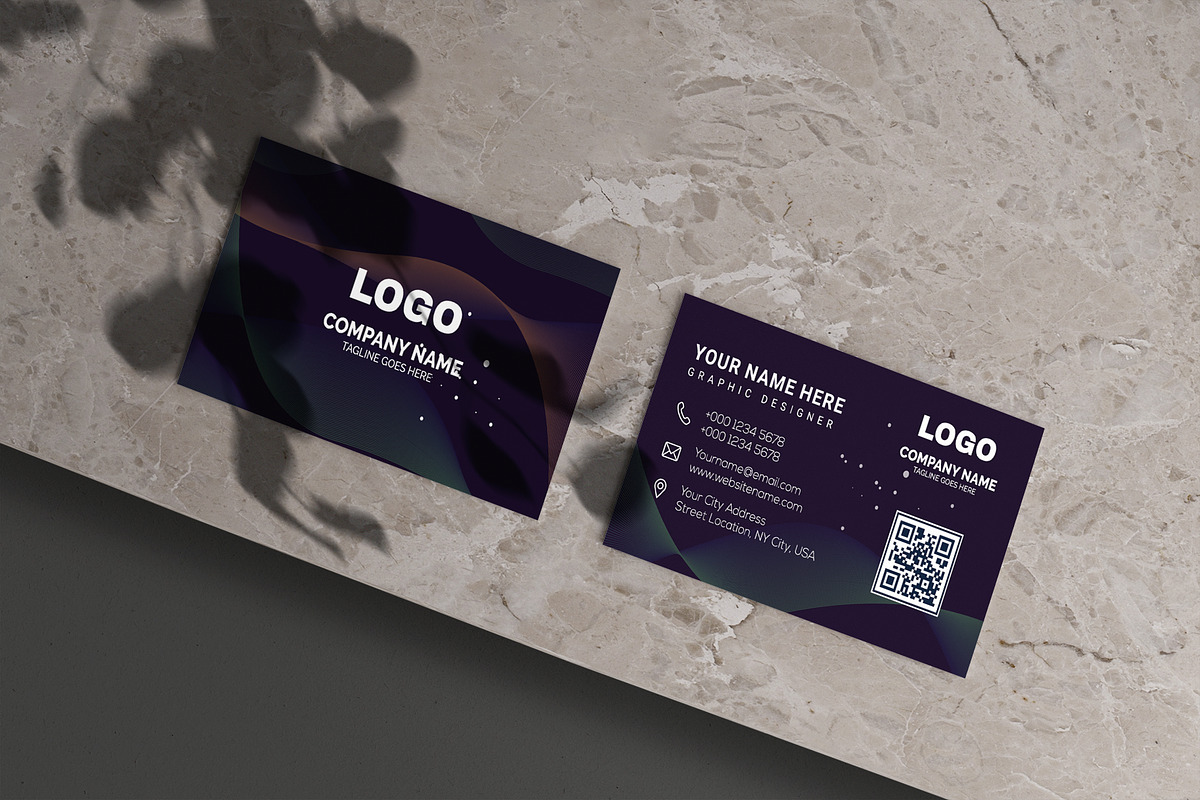 Abstract Business card Design, a Business Card Template by Vitoria's Collection (Photo 3 of 3)