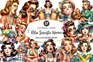Retro Sarcastic Women Sublimation, an Illustration by SinaCreation