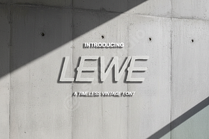 Lewe | Elegant Modern Serif Typeface, a Font by Astuti Studio