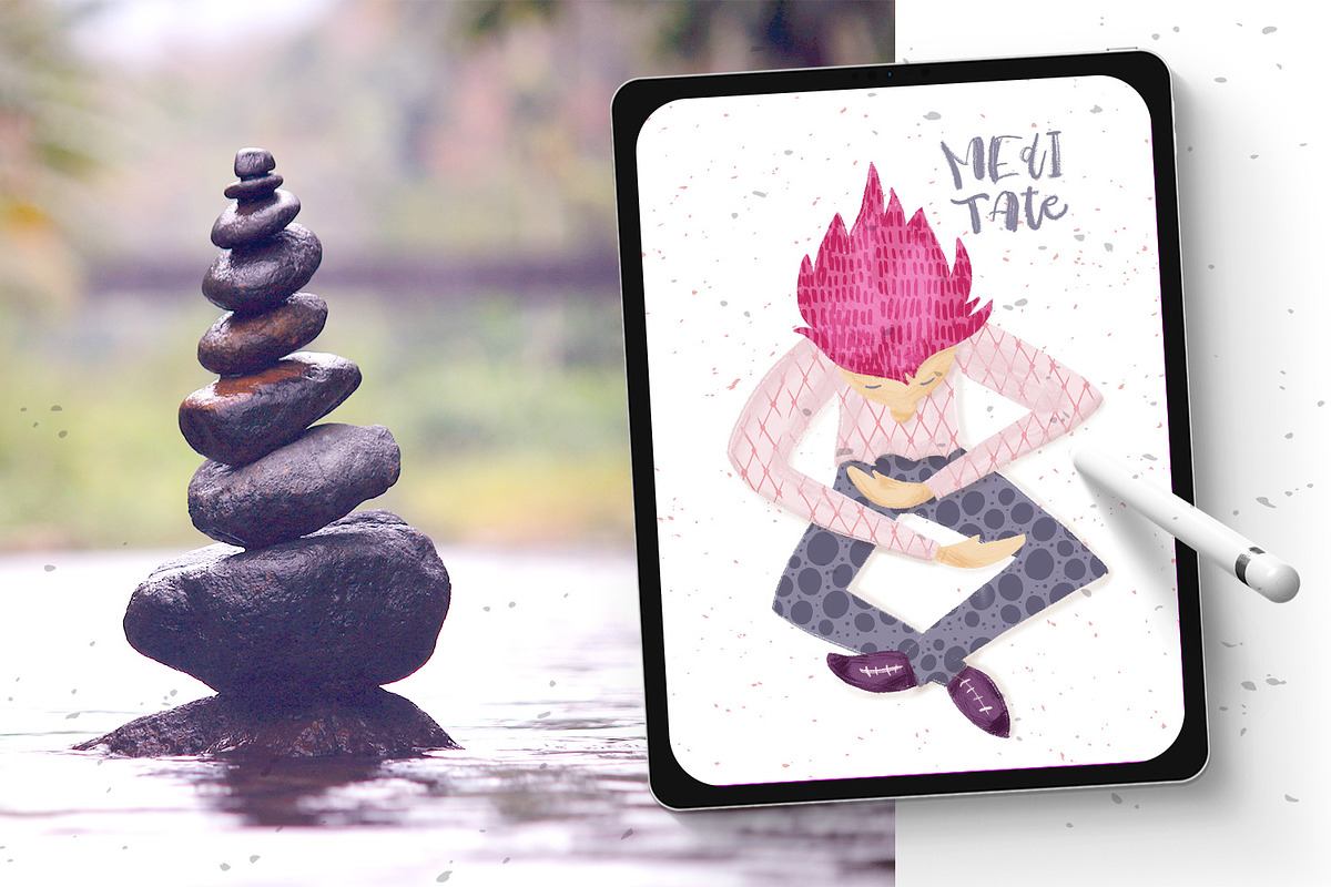 80 hand-drawn patterns for Procreate, a Brush Add-On by Gray Cat Graphics (Photo 13 of 17)