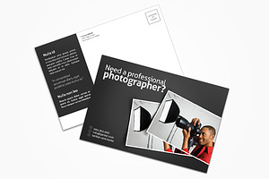 Photography Postcard, a Card Template by printdesignbundle