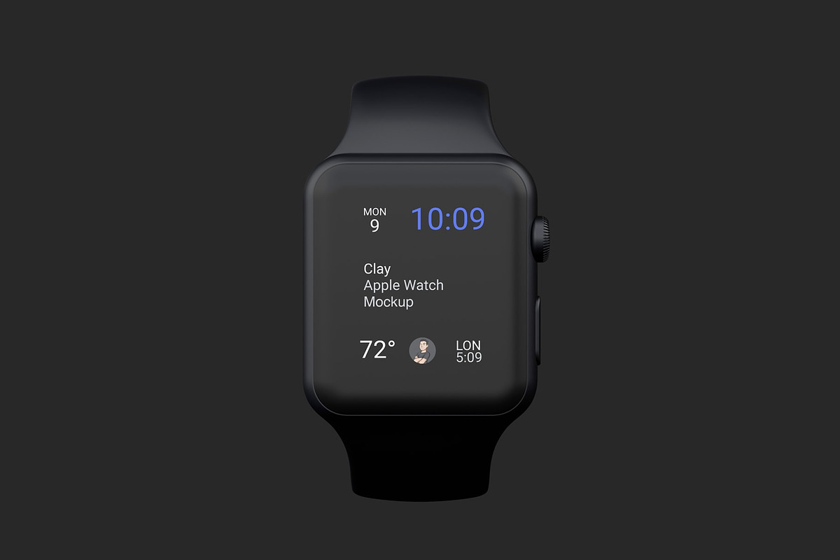 Clay Apple Watch Mockups Pack 01, a Wearable Device Mockup by Mockups by Carlos Viloria (Photo 20 of 25)