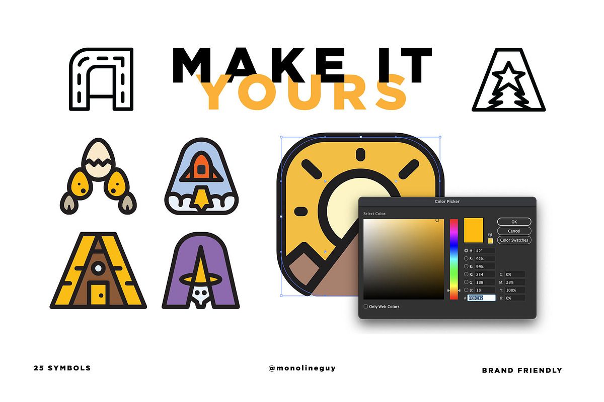 Letter A Logo Bundle: 25 Minimalist, a Decorative Illustration by The Monoline Guy (Photo 2 of 4)