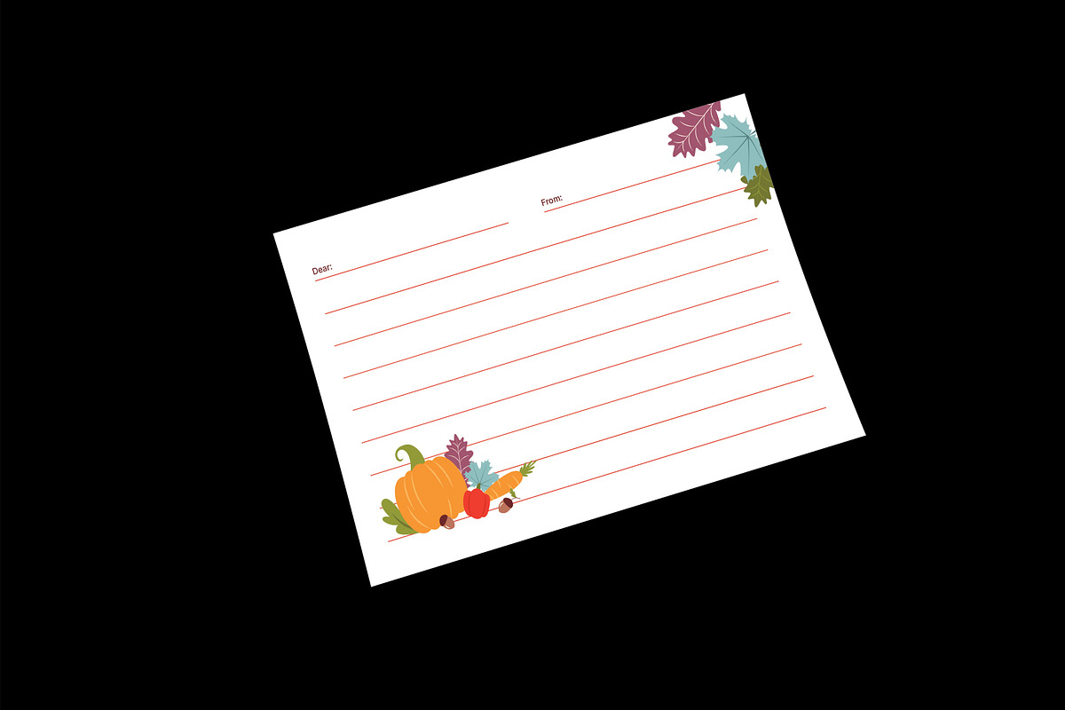 Minimal Thanksgiving Greeting Card, a Card Template by Neermana (Photo 4 of 4)
