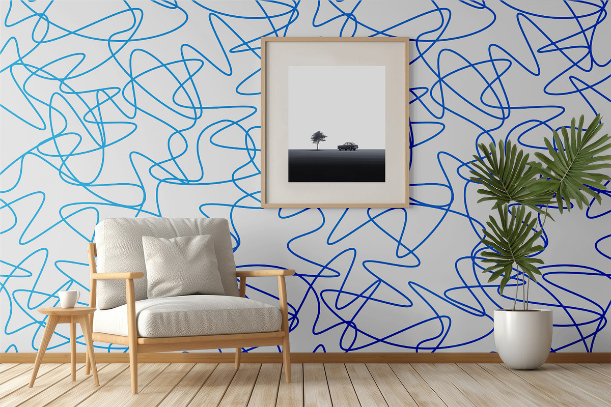 Blue Lines, a Graphic by MalyskaStudio (Photo 5 of 5)