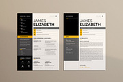 Modern Resume Template CV Letterhead, a Resume Template by NorthPeak (Thumbnail 3 of 6)