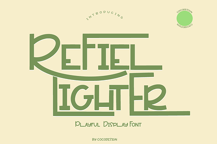 Refiel Lighter, a Handwritten Font by cocodesign