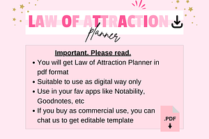 Law Of Attraction Planner