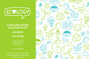 Ecology Hand drawn Illustrations Set, an Illustration by Pingebat (Thumbnail 1 of 8)
