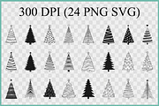 Christmas Tree SVG Silhouette Bundle, a Seasonal Illustration by Gfx Expert Team (Thumbnail 3 of 3)