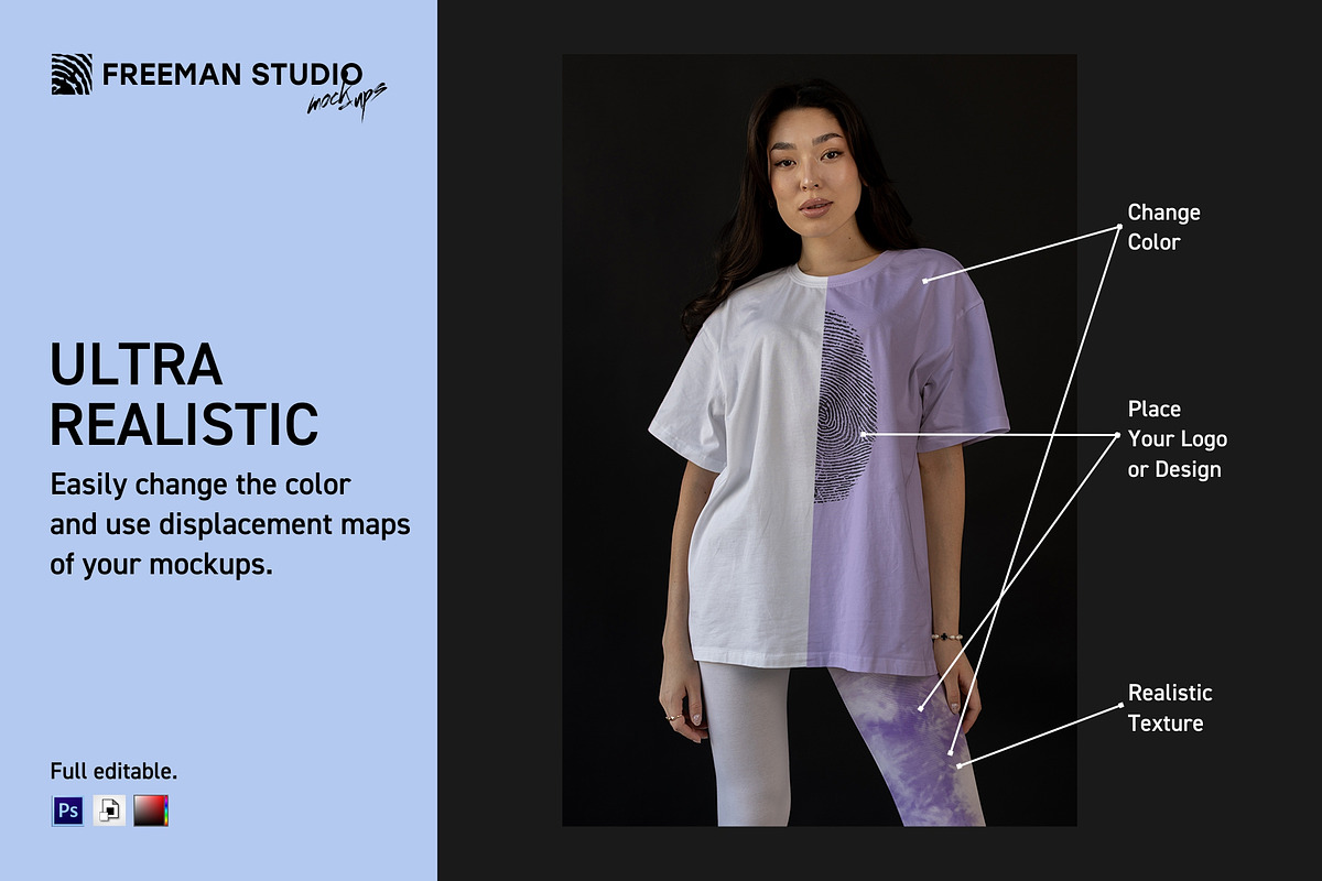 Leggings and T-Shirt Mockup, a Mockup by Freeman Studio (Photo 3 of 15)