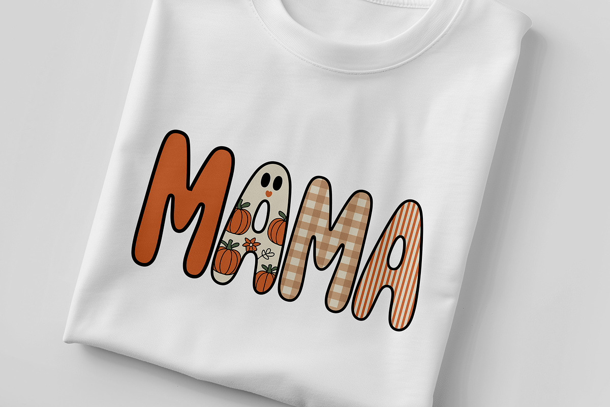 Preppy Halloween Mama Png Floral Gho, a Seasonal Illustration by Unique Design Team (Photo 5 of 7)