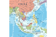 Vector World Map - Pacific View, a Graphic by PorcuPen Works (Thumbnail 6 of 6)