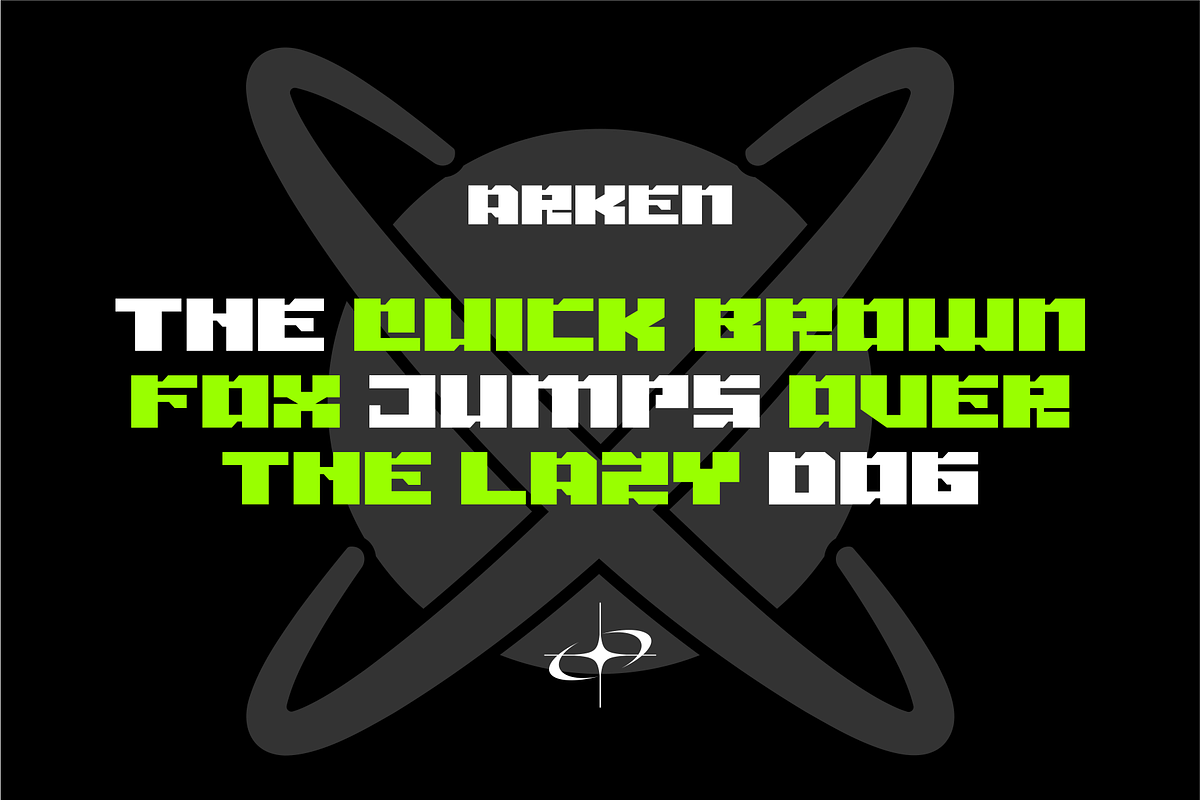 Arken – Modern Futuristic Font, a Font by Vroz Studio (Photo 6 of 8)