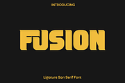 Fusion - Ligature San Serif Font, a Sans Serif Font by Luna Shop (Thumbnail 1 of 5)