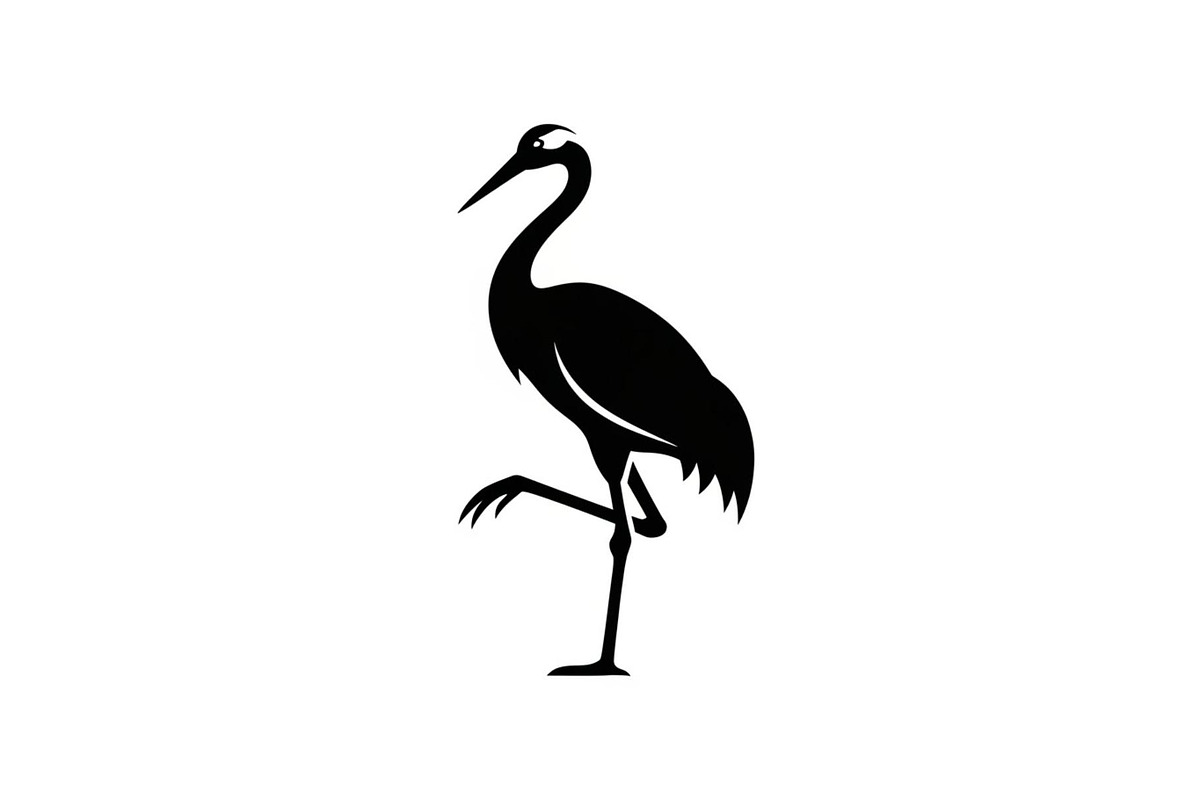 50 Heron Crane Silhouette Bundle, an Illustration by Amazin_art (Photo 13 of 39)