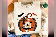 Patchwork Pumpkin Png Halloween Png, an Illustration by SinaCreation (Thumbnail 2 of 7)