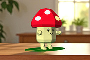 Cartoon Mushroom - 3d papercraft, a Print Template by PAPER amaze (Thumbnail 2 of 3)