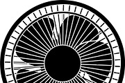 Retro Table Fan SVG Bundle, an Illustration by balal (Thumbnail 11 of 12)